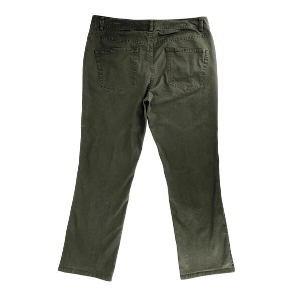 J Hilburn olive green brushed twill five pocket chino pants - Picture 3 of 6